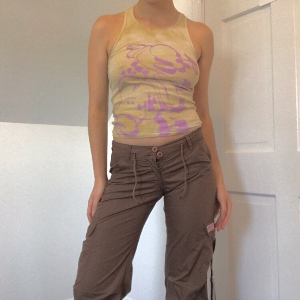 vintage UFO rave parachute pants